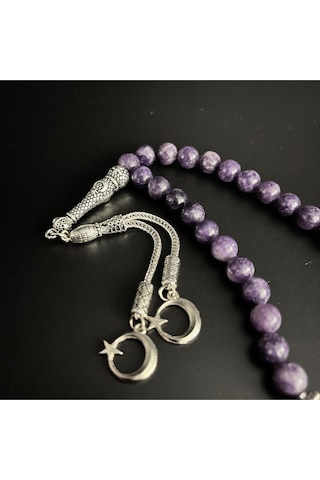 Lepidolit 8mm 33lük Doğal Taş Tesbih