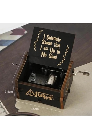 Harry Potter Always Lazer Işlemeli Çevirmeli Mini Müzik Kutusu