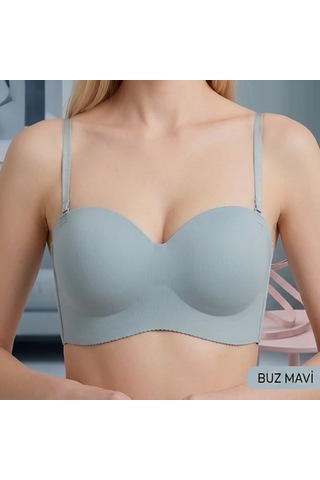 Ellovia B Cup Balensiz Dolgulu Sütyen - 561 Bebek Mavi
