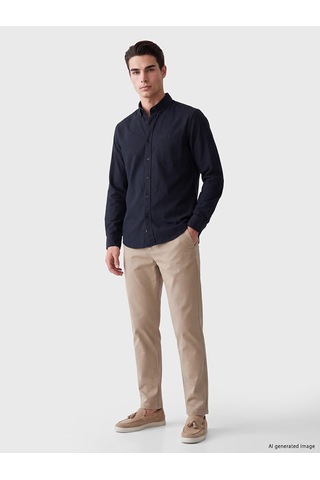 Lcwaıkıkı Classic Lacivert Regular Fit Poplin Erkek Gömlek