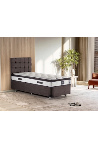 Niron King Yatak Seti 80x180 Tek Kişilik Yatak Baza Başlık Takımı