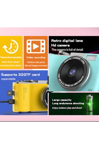 Idragon LK-003 Mini Dijital Çocuk Fotoğraf Makinesi