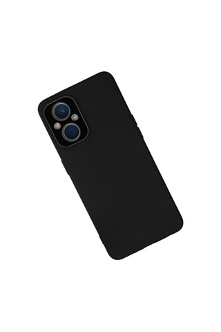 Oppo Reno 7 Lite Kılıf Lansman Glass Kapak - Siyah Renkli