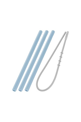 Hüp Silikon Pipet 3 Lü & Tem.fırçası - Mineral Blue