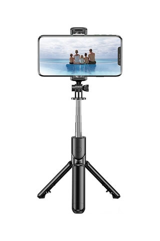 Kosona S03 Telefon Tutucu: Tripod 360 Döner, Alüminyum Kaymazsız Çubuk, Bağımsız Bluetooth Kumanda
