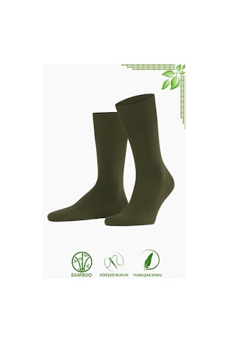 Kral Socks Bambu Erkek Soket Düz Uzun Klasik Yazlık Dikişsiz 3'lü Çorap Beyaz