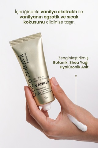Bade Natural Vanilya Bitkisel El ve Vücut Kremi 75 ML