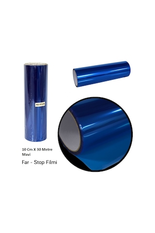 Far Stop Filmi Far Folyosu Far Çizik Engelleyici Folyo 30 Cm X 10 Metre Mavi GLZ02330102