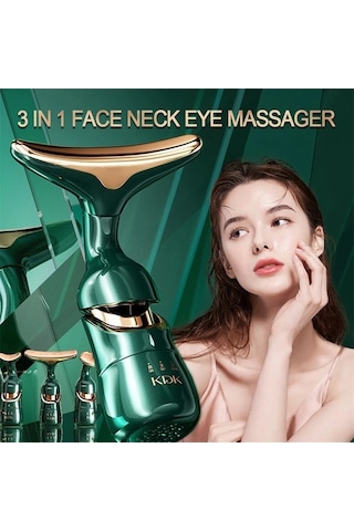 Wondernest Yüz Gençleştirme Microcurrent Masaj Cihazı, Lekeler Ve Kırışıklıklar İçin 3ın1 Foton Yeşil