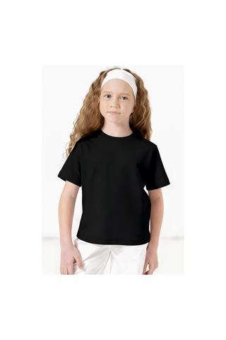 Standart Fit Basic O Yaka 2li Paket Siyah-beyaz Unisex Çocuk T-shirt - 11328 Siyah - Beyaz