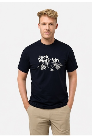 Jack Wolfskin Bergblick T M T-shirt Dark Navy Lacivert