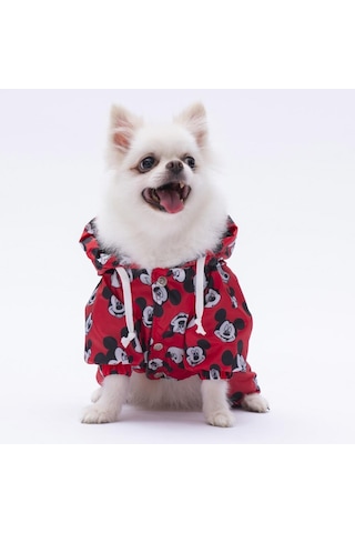 Pettrend Mickey Mouse Tulum Yağmurluk Köpek Kıyafeti Köpek Yağmurluğu
