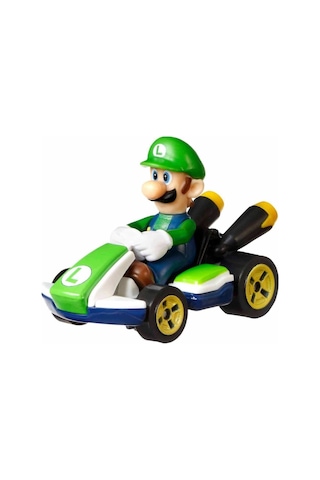 Hot Wheels Mario Kart Luigi Standard Kart Die-cast Araba