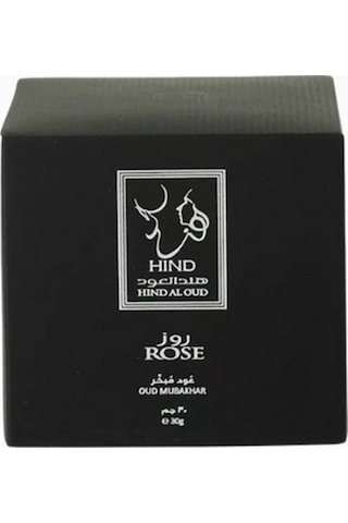 Hind Al Oud Rose Oud Mubakhar 30g Gül Ve Agarwood Buhuru, Oryantal Lüks Koku