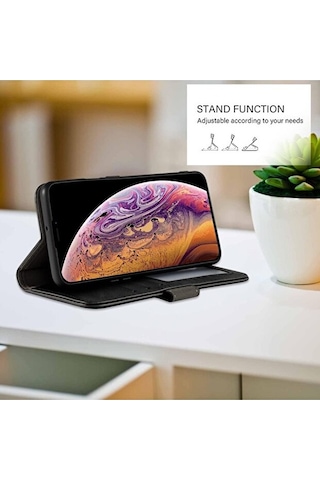 Samsung Galaxy Uyumlu S24 Plus Kılıf Tam Kaplar Deri Dokulu Cüzdan
