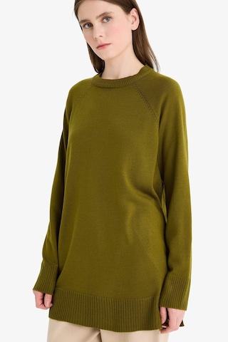 Defacto Regular Fit Bisiklet Yaka Tunik C4474ax25wnkh463 Haki