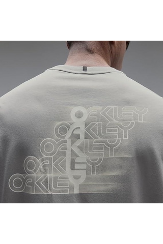 Oakley Stacked Flow Erkek T-shirt-foa407928cmt Gri