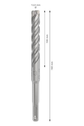 Pro Sds -5x Kırıcı Delici Delme Ucu Donatılı Ø 13 00 Mm Professional Aksesuar Kırıcı Delici