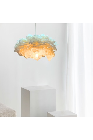 Cloudy Tasarım İtalyan Kağıt Beyaz Sarkıt Avize Beyaz