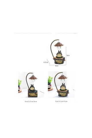 Youmex Retro Mini Gölge Adam Dekoratif Led Gece Lambası - Bahçe, Ev, Ofis İçin Poliresin Dekorasyon Aleti Pil Dahil Çok Renkli