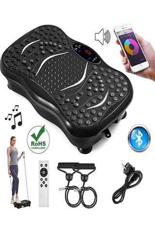 Reidan Pqcfm01 3d Bluetoothlu Titreşimli Kondisyon Aleti Spor Egzersiz Aleti Siyah