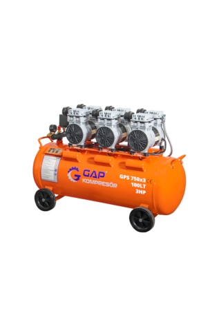 Gap Kompresör Hava Kompresörü Sessiz Ve Yağsız 100 Lt 3 Hp