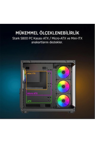 James Donkey Stark S800 4x Argb 750w Gaming Kasa