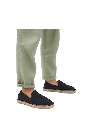 Unisex Siyah Triko Espadril Siyah