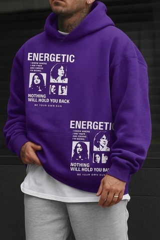 Benroma Energetıc Baskılı Sweatshırt Çok Renkli