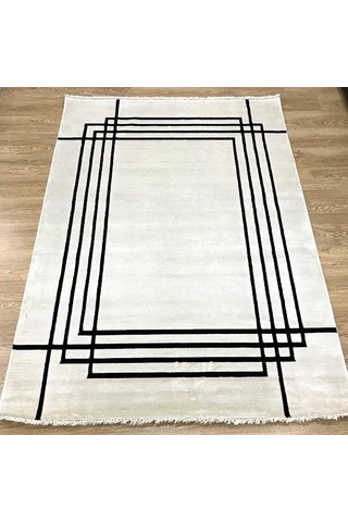Hoom Rugs Casa 6004 Modern Salon Halısı Beyaz