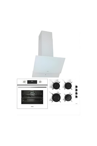 Teka Chef 6 HAK 625 WH - GBE 64002 KBC WH - ATV 60 WH Beyaz Ankastre Set