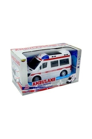 Oyuncak Ambülans Pilli Işıklı Sesli