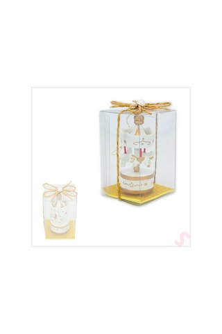 Kutulu Mini Atlı Karınca, 8,5cm X 3,5cm - Altın Süslü