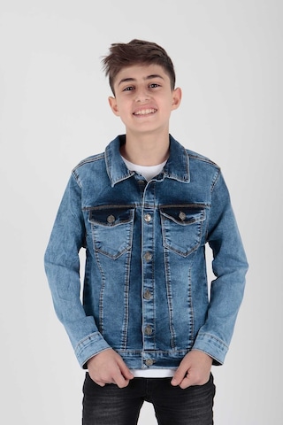 Ahengim Erkek Çocuk Jean Ceket Günlük Modaya Uygun Ak22152023 001