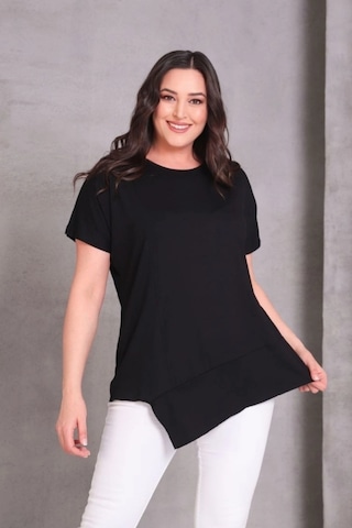 Aytemas Eteği Asimetrik Basic Bluz siyah Aytemas Eteği Asimetrik Basic Bluz siyah