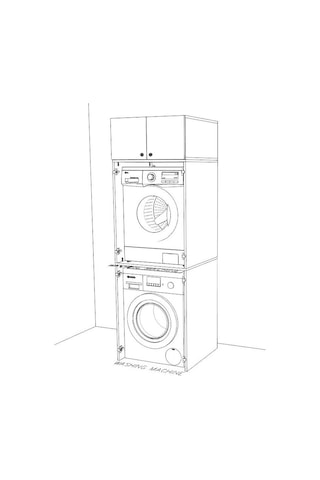 Doğsan Mobilya Dlp007 Çamaşır-kurutma Makine Dolabı Beyaz