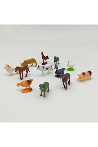 Farm Animals Çiftlik Hayvanları Seti 12 Parça-domuz