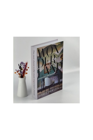 Kitap Görünümlü Dekoratif Kutu, Wonderland - Dvdktpkt013