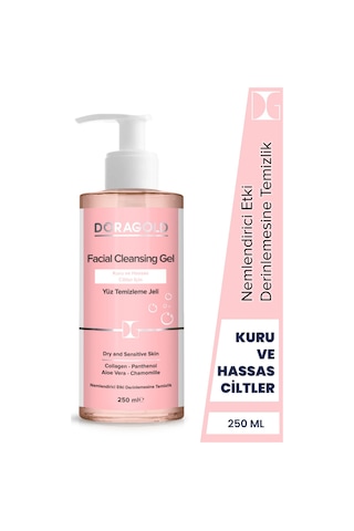 Doragold Kuru ve Hassas Ciltler İçin Yüz Temizleme Jeli 250 ML