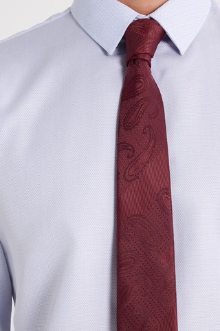 Tudors Slim Fit Mavi Non-ıron %100 Pamuk Doğa Dostu Ekoteks Belgeli Ütü Gerektirmez Gömlek-35748 Mavi
