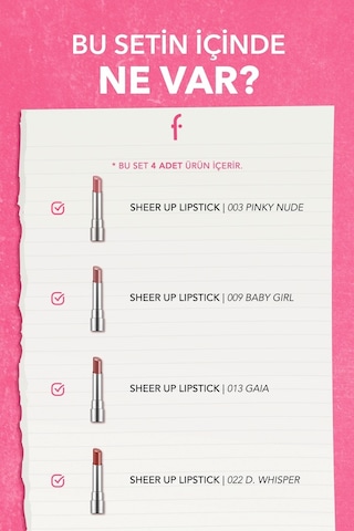 Lush Lips Collection 4'lü Makyaj Seti SET185