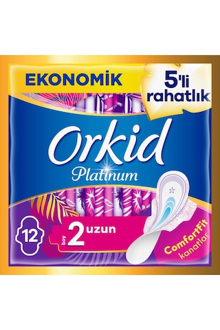 Orkid Platinum Hijyenik Ped Uzun 12'li