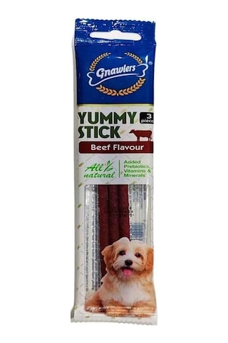 Gnawlers Yummy Meaty Biftek Aromalı Köpek Ödül Çubuğu 20gr