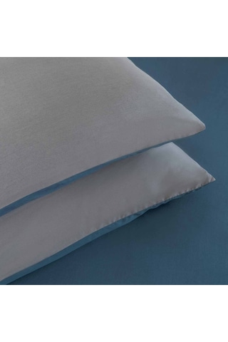 Bettıe %100 Pamuk King Size Nevresim Seti 230x220 Cm Mavı/koyu Grı Mavi/koyu Gri