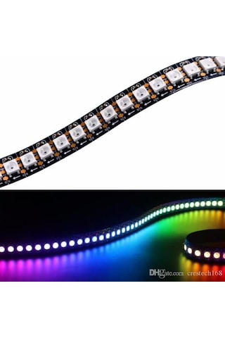 WS2812B 144 Ledli ARGB 5V Pixel Şerit Led Magic Led 1M