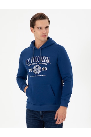 U.s. Polo Assn. Erkek İndigo Sweatshirt 50293446-vr028 Indıgo İndigo