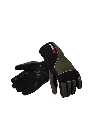 Motosiklet Kışlık Soft Eldiven Hafif Rahat Kumaş Telefon Dokunmatik Motor Eldiveni Haki Yeşil