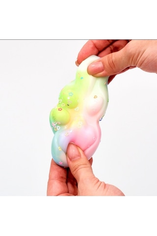 4 Adet Sukuşi Set Renkli Mini Squishy Kedi Patisi Taba Sukuşi Elastik Jel Stres Oyuncağı Diğer