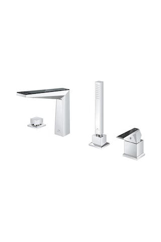 Grohe Allure Brilliant 29527000 4 Delikli Küvet Bataryası Gümüş