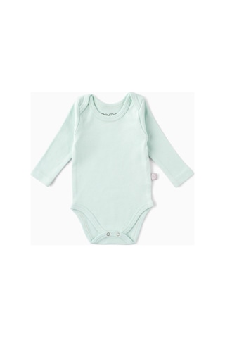 Boumini Uzun Kollu Bebek Çıtçıtlı Body Yeşil-yeşil Yeşil